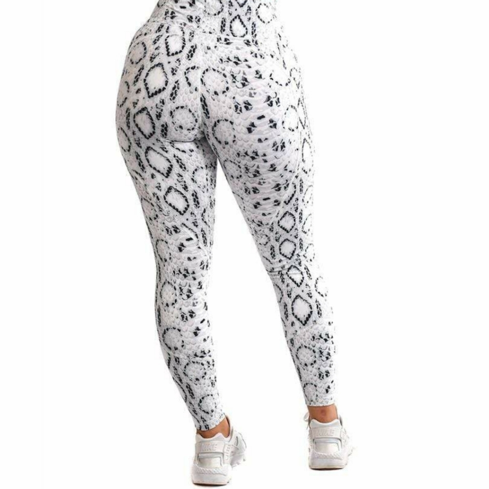 Heart Shaped Booty leggings - White Cobra (M)